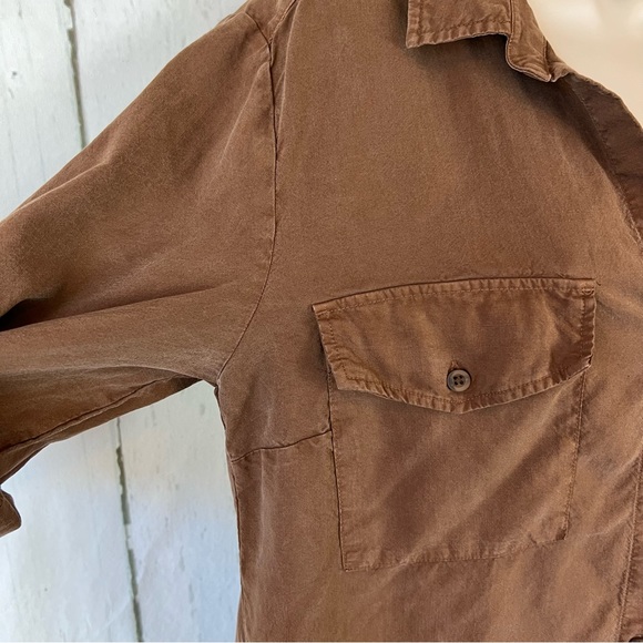 Bella Dahl Midi Shirt Dress in Brown - Picture 6 of 13